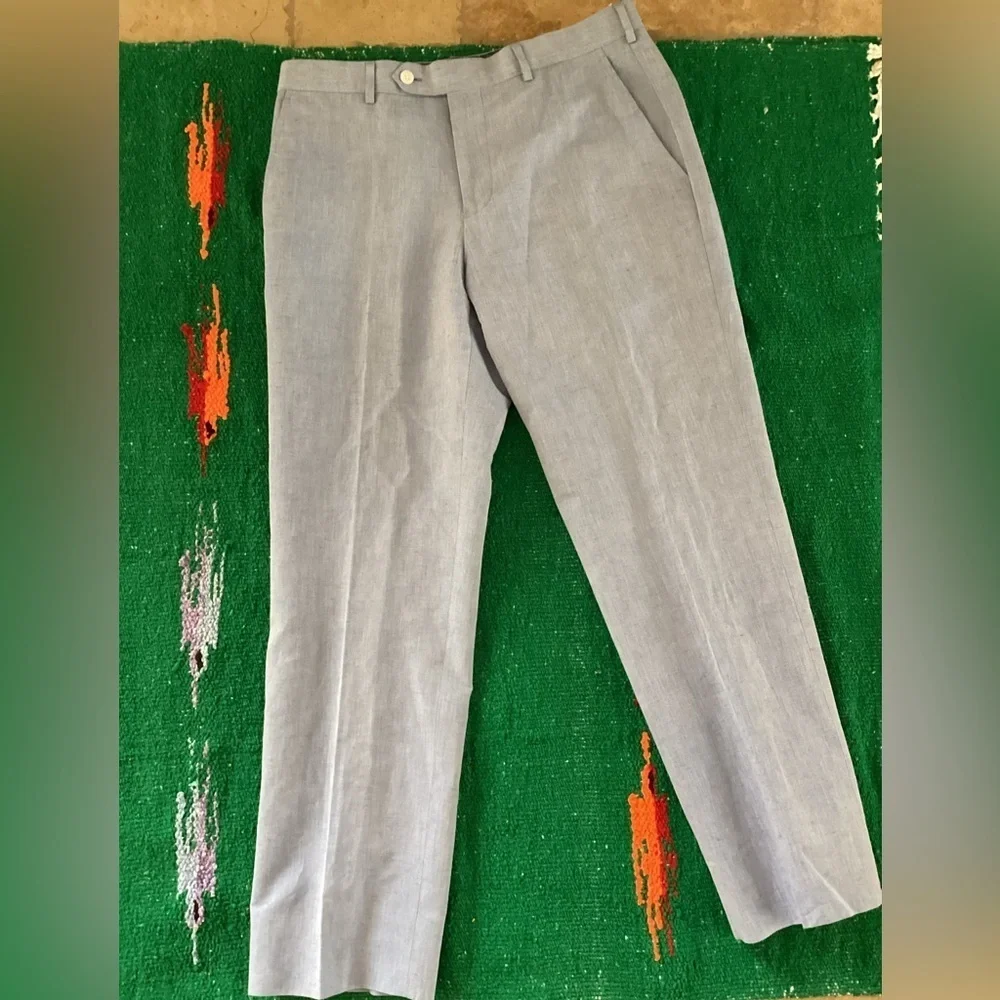 Brooks Brothers Baby Blue dress pants-SZ 34/30 Waist 17” Inseam 29” @18